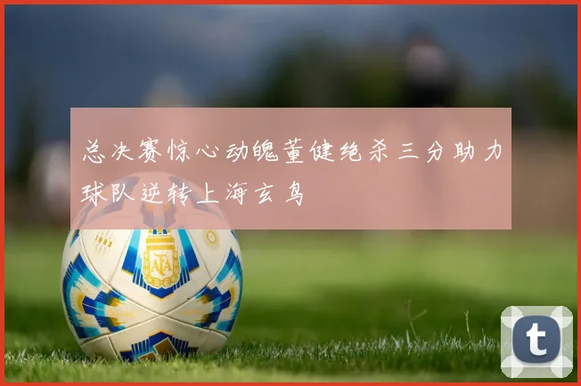 总决赛惊心动魄董健绝杀三分助力球队逆转上海玄鸟